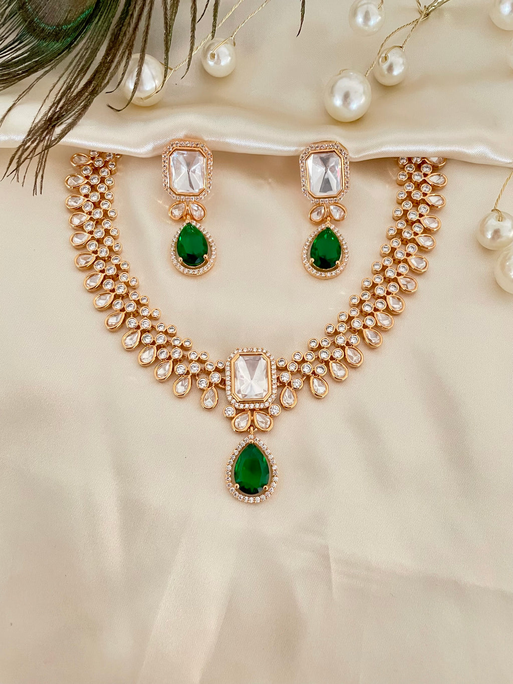 Premium Kundan Necklace Set