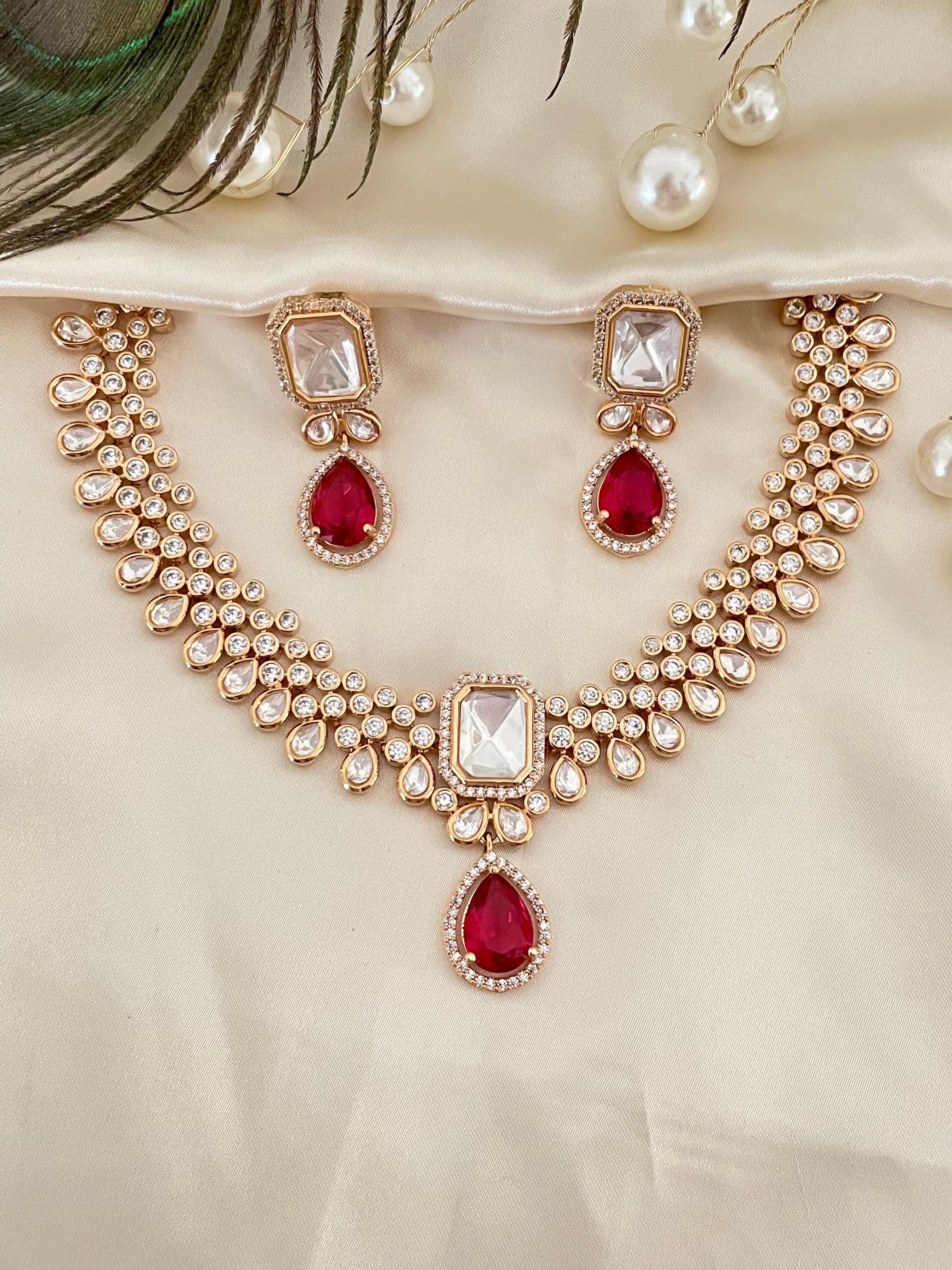 Premium Kundan Necklace Set