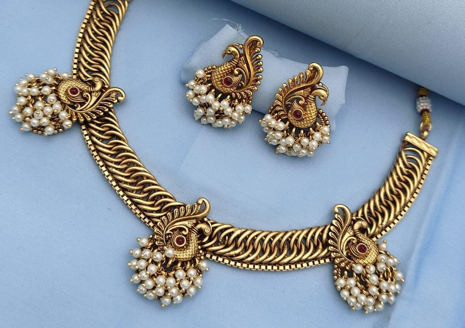 Premium Choker Set - Large Peacock